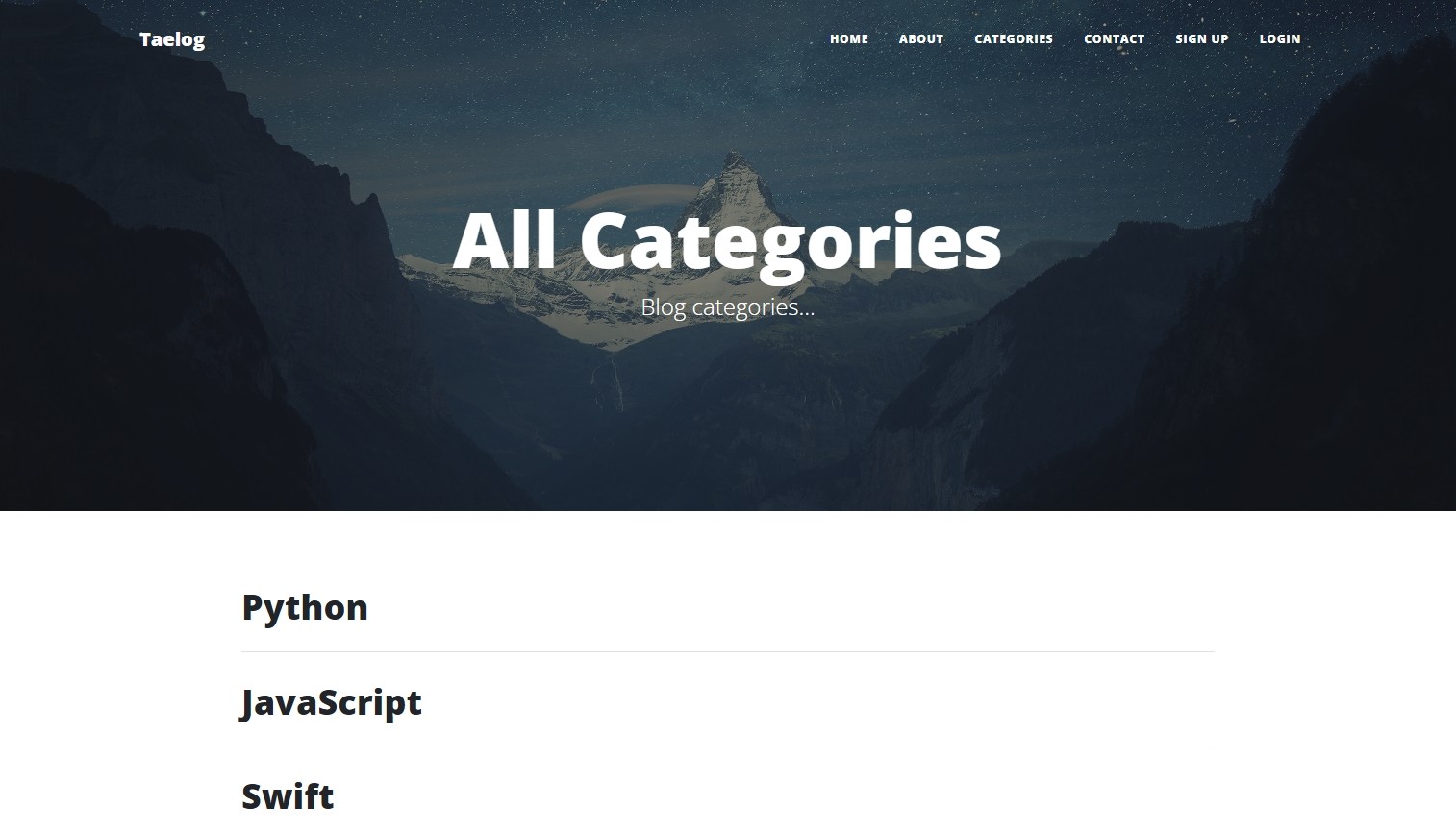 categories